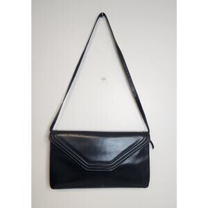 Vintage Morris Moskowitz Womens Dark Blue Shoulder Handbag